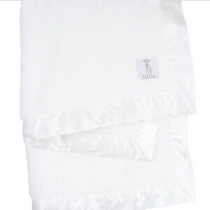 NWOT Little Giraffe Chenille Baby Blanket white